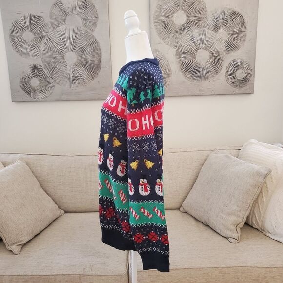 🎄 H&M 🎄 NEW! Festive Jacquard Knit Pullover Sweater - [Size XL] - Picture 5 of 11